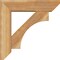 Ekena Millwork Westlake Slat Rough Sawn Bracket w/ Offset Brace, Western Red Cedar, 6"W x 22"D x 22"H BKT0604X22X22WTL06RWR - alternate 3